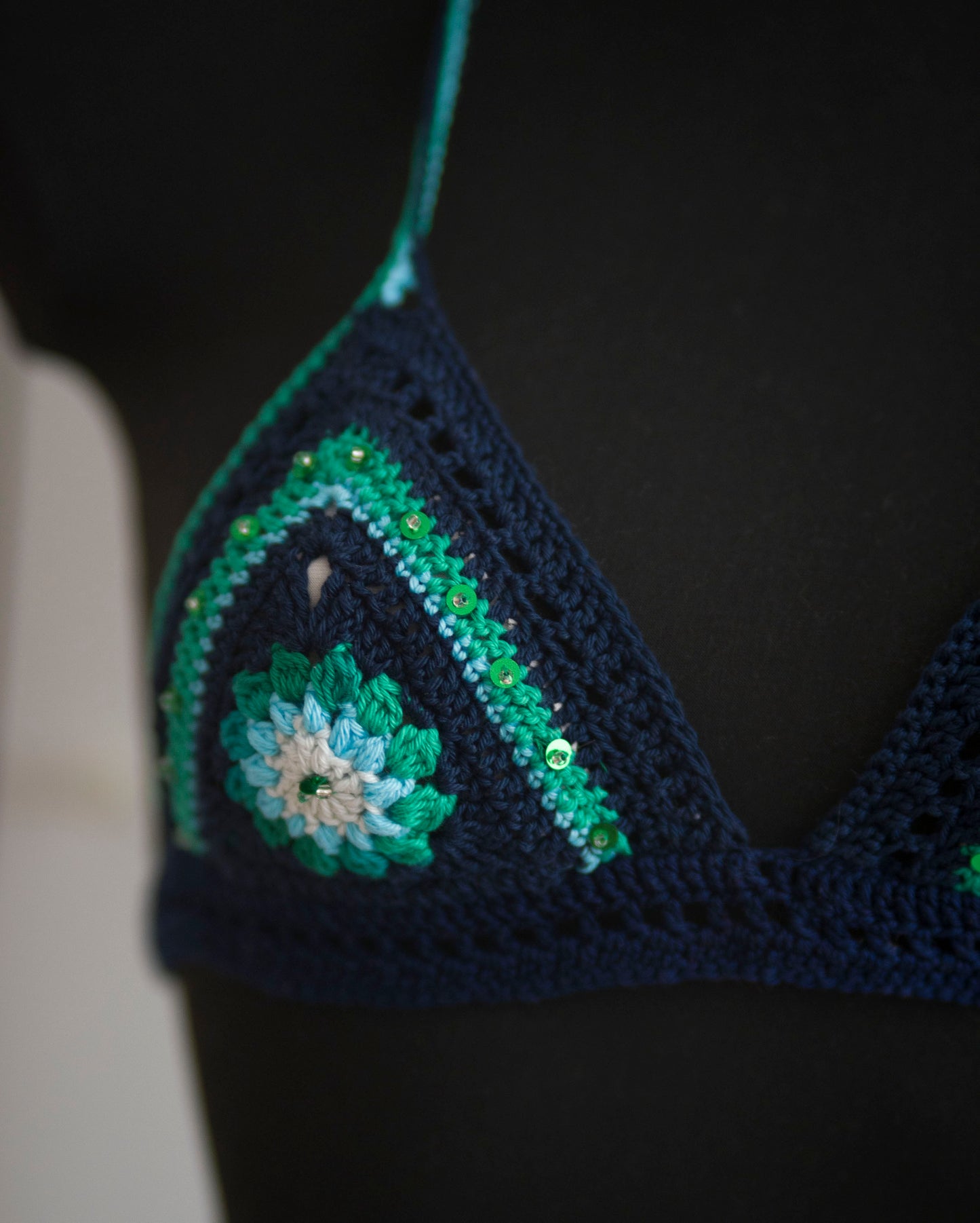 "Melancholy Woman" Bikini Top