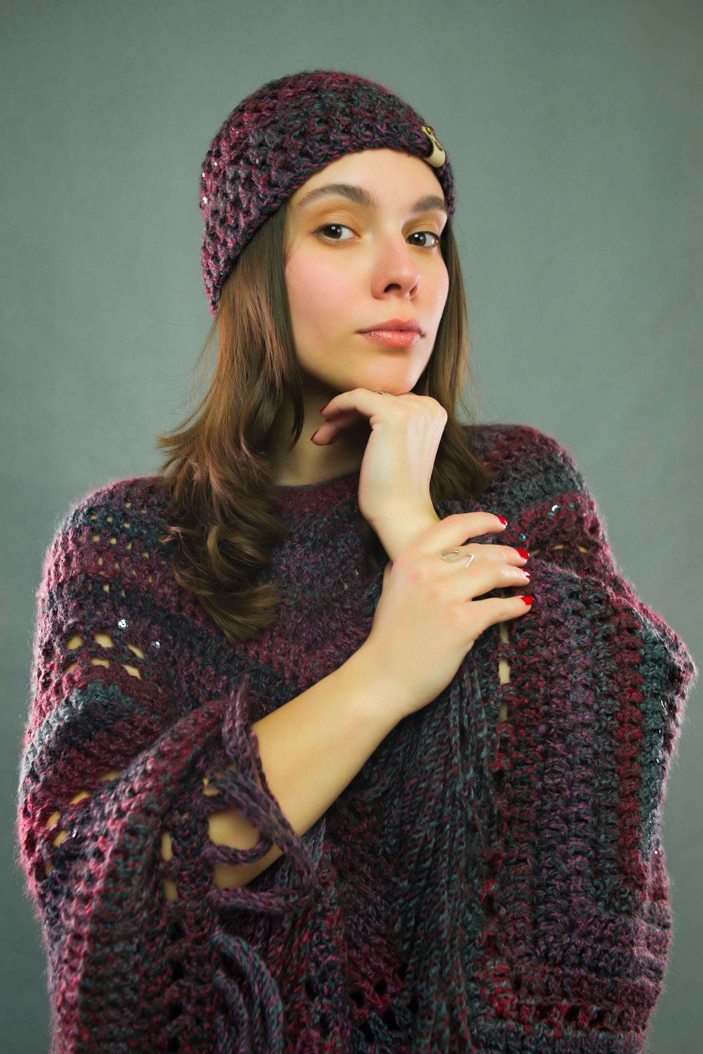 "101 Kinds Of Love" Beanie, Headband & Poncho