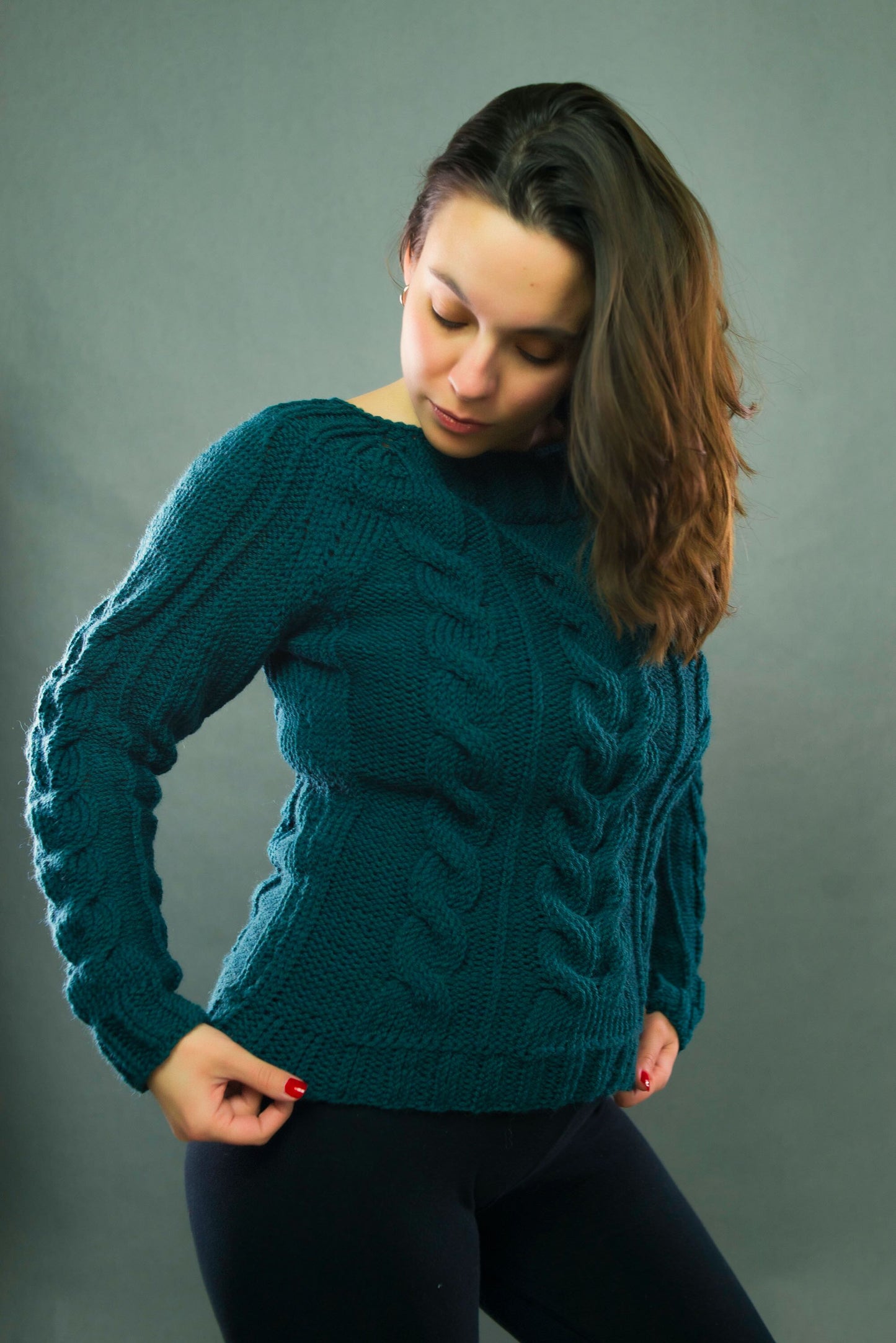 "Noble green" sweater