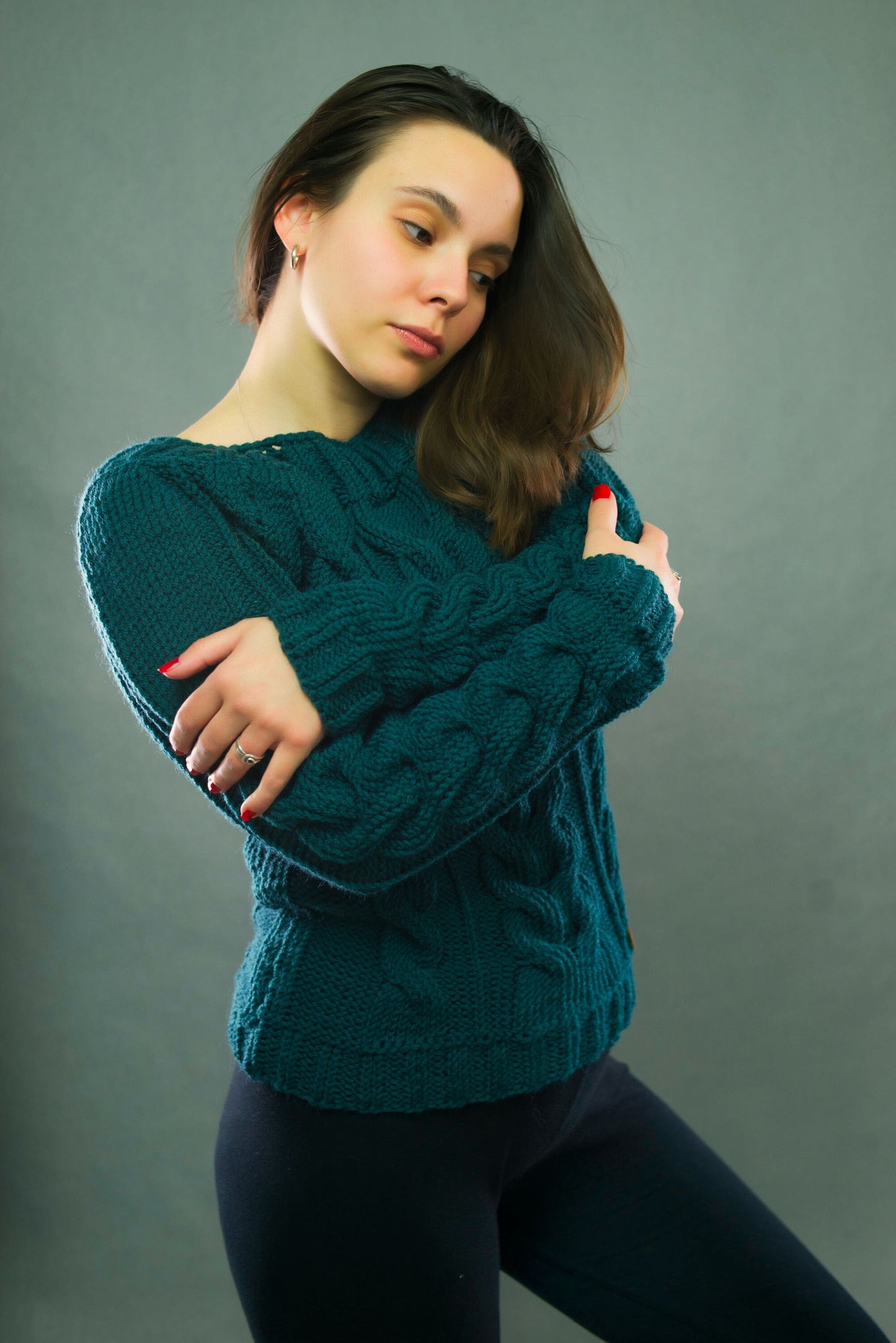 "Noble green" sweater