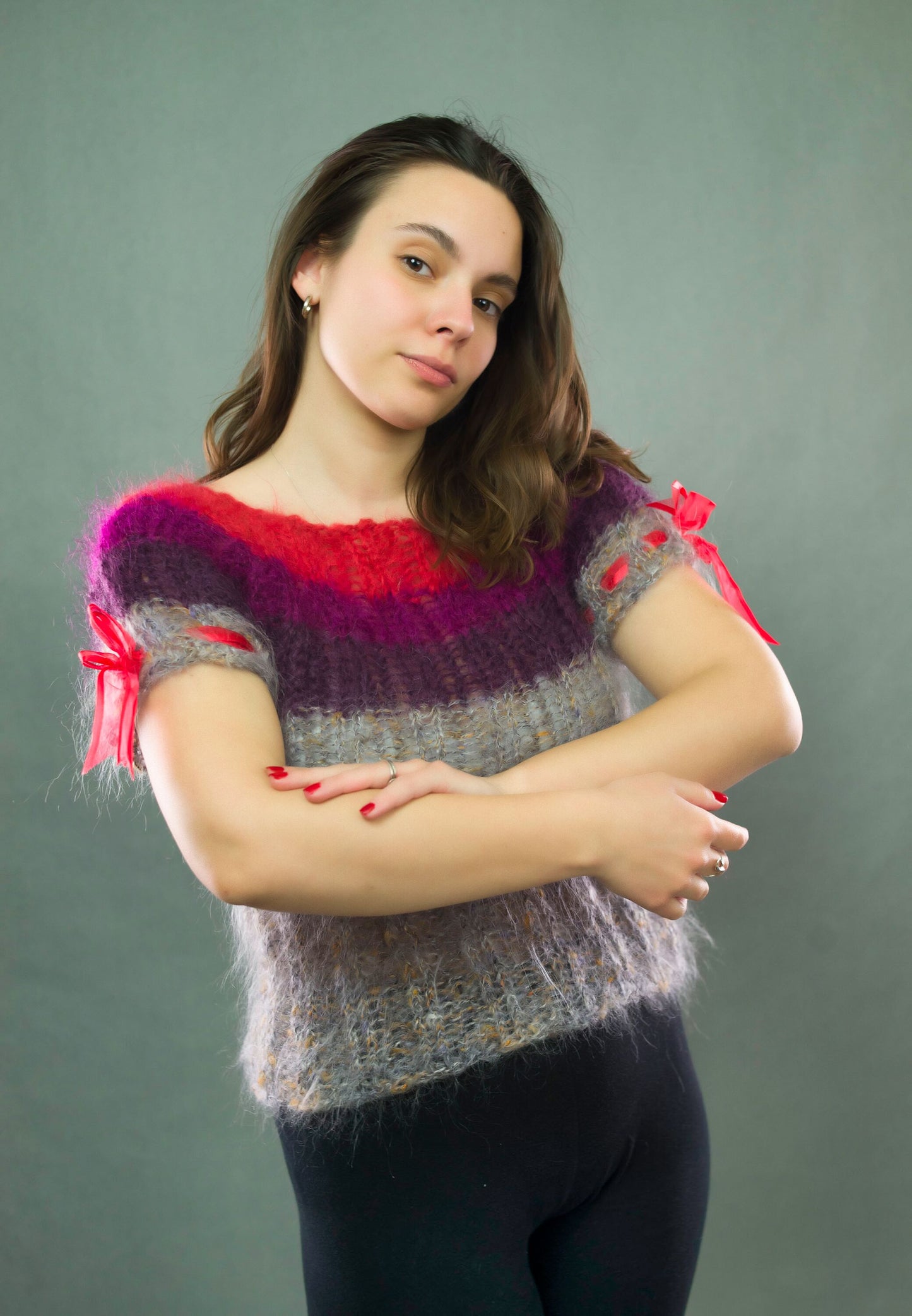 "Married To The Cloud" Short sleeve sweater