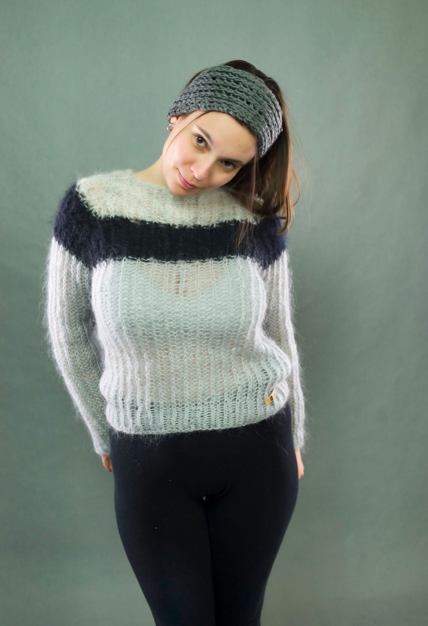 "Married To The Cloud" Striped sweater
