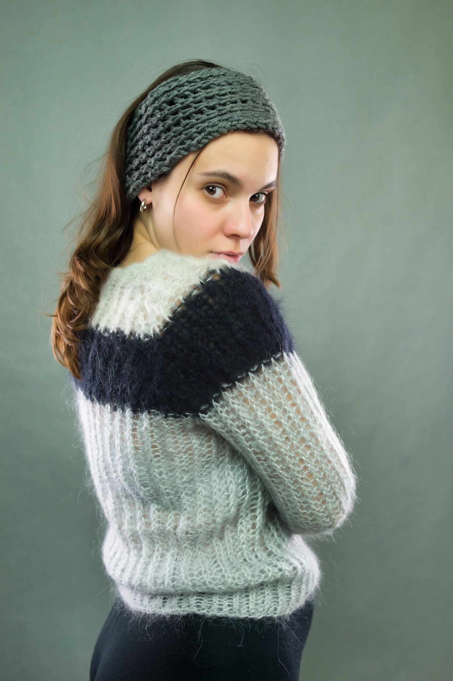 "Married To The Cloud" Striped sweater