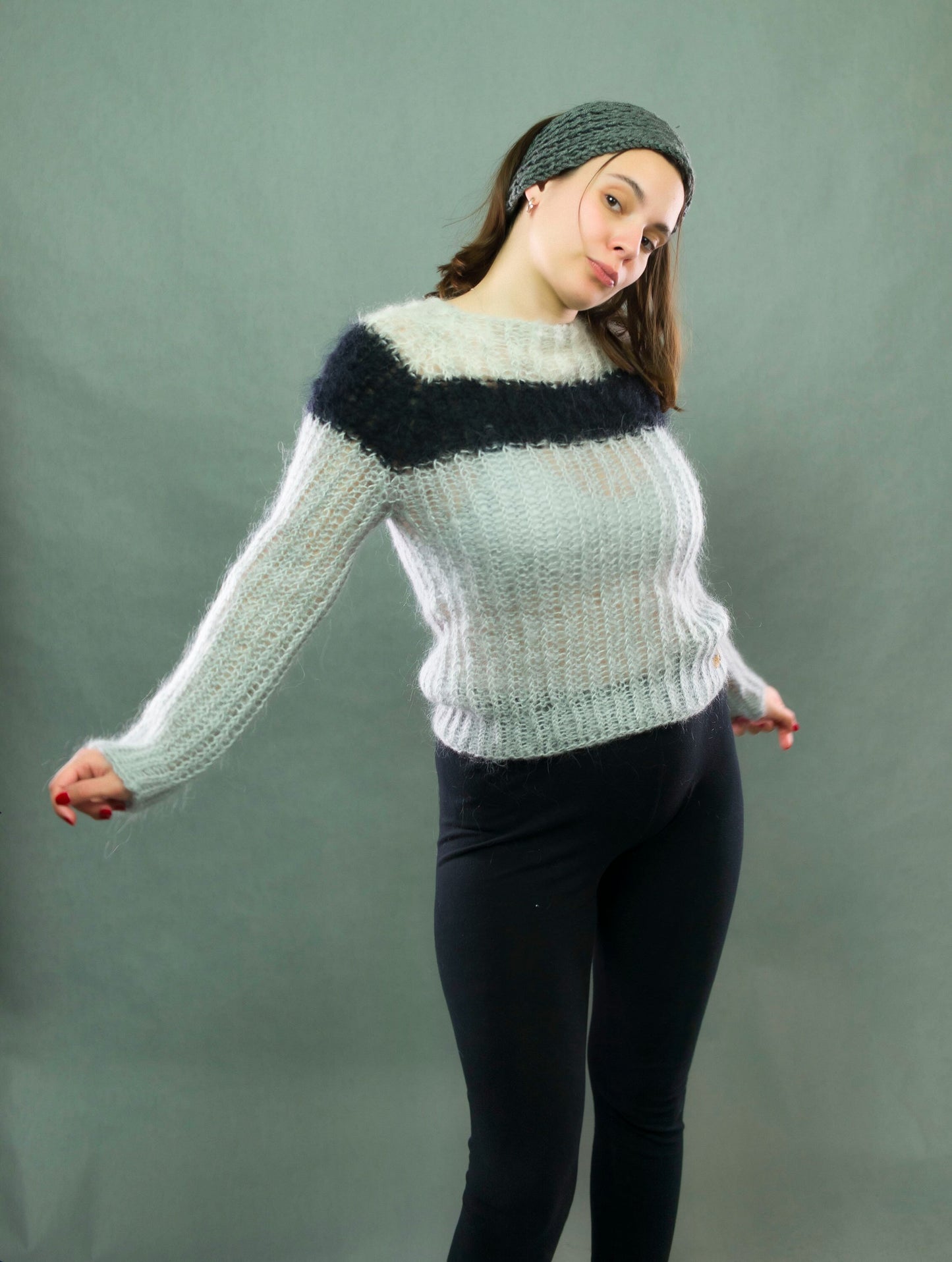 "Married To The Cloud" Striped sweater