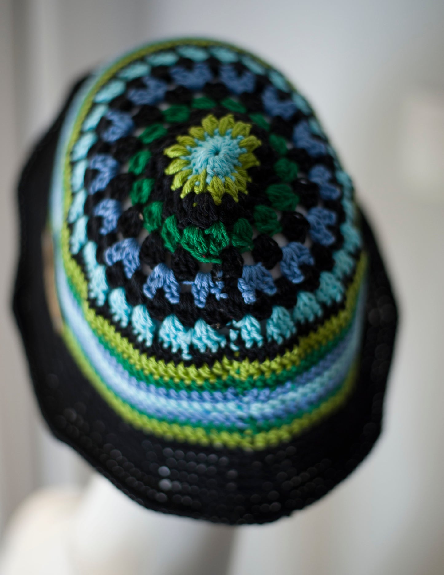 Crocheted cotton hat