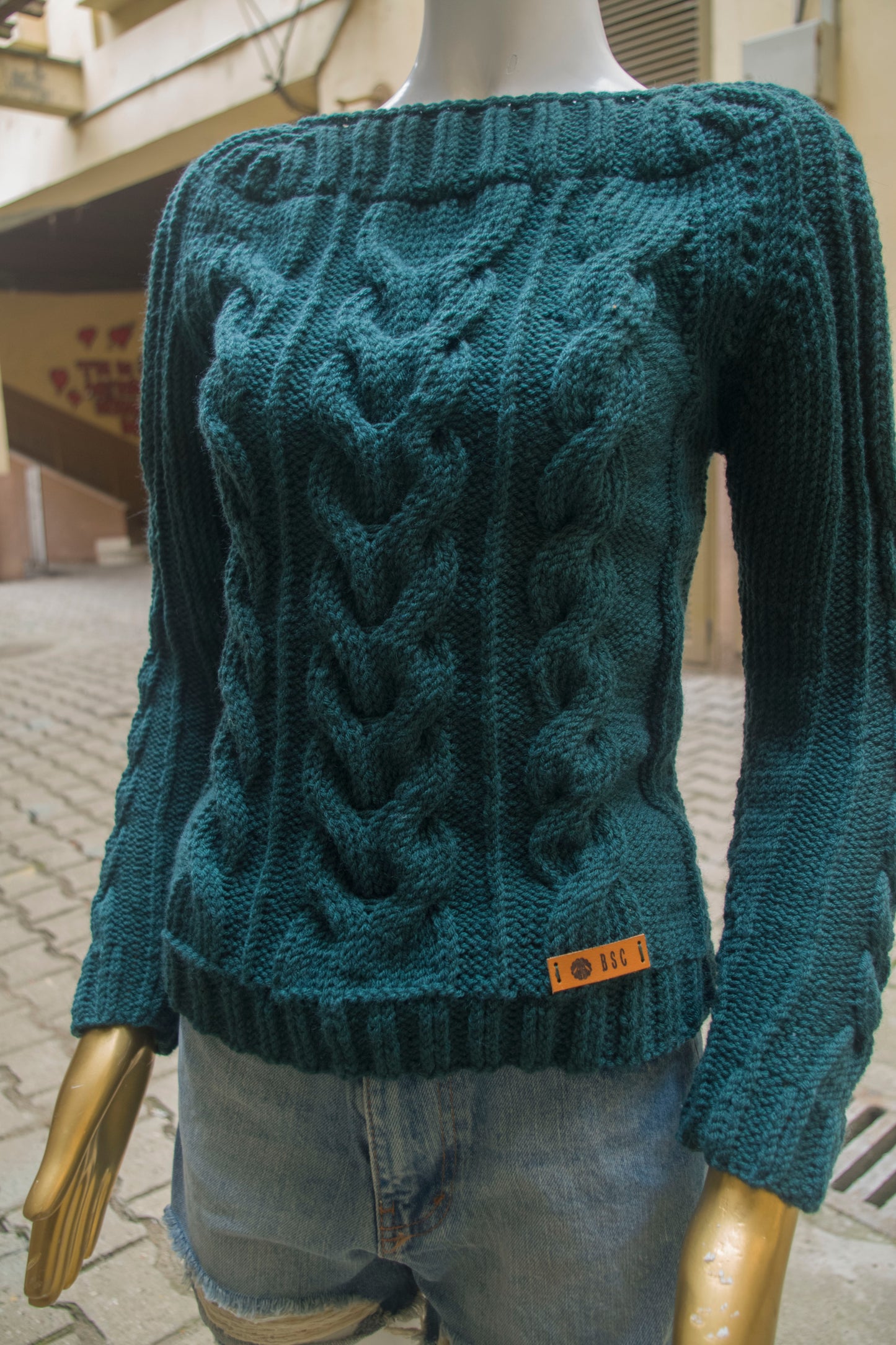 "Noble green" sweater