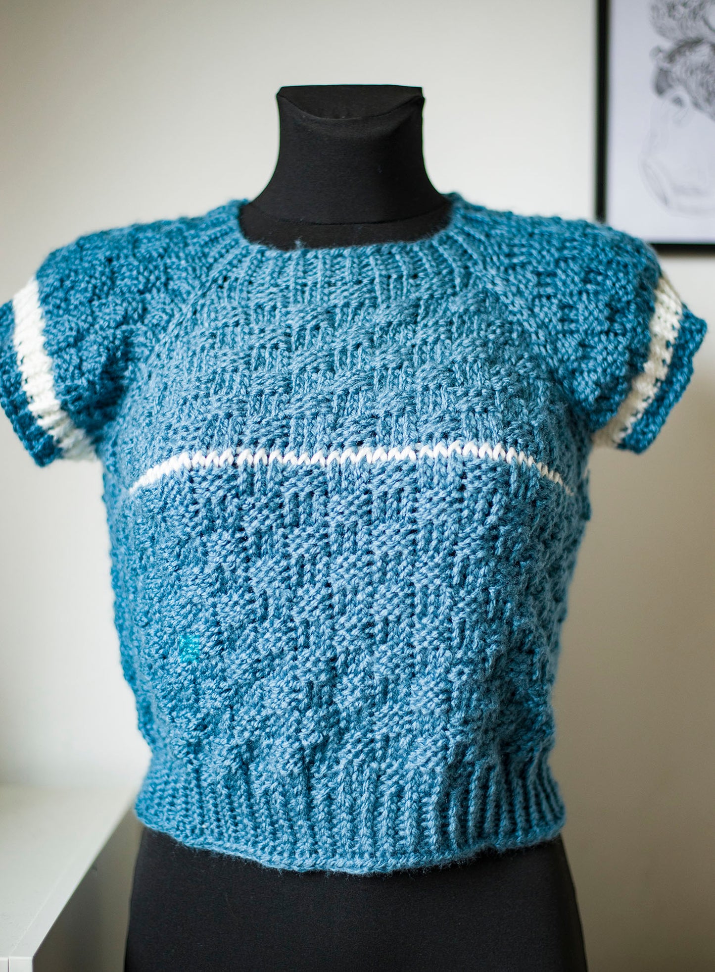 "Pacific" Short-sleeve sweater