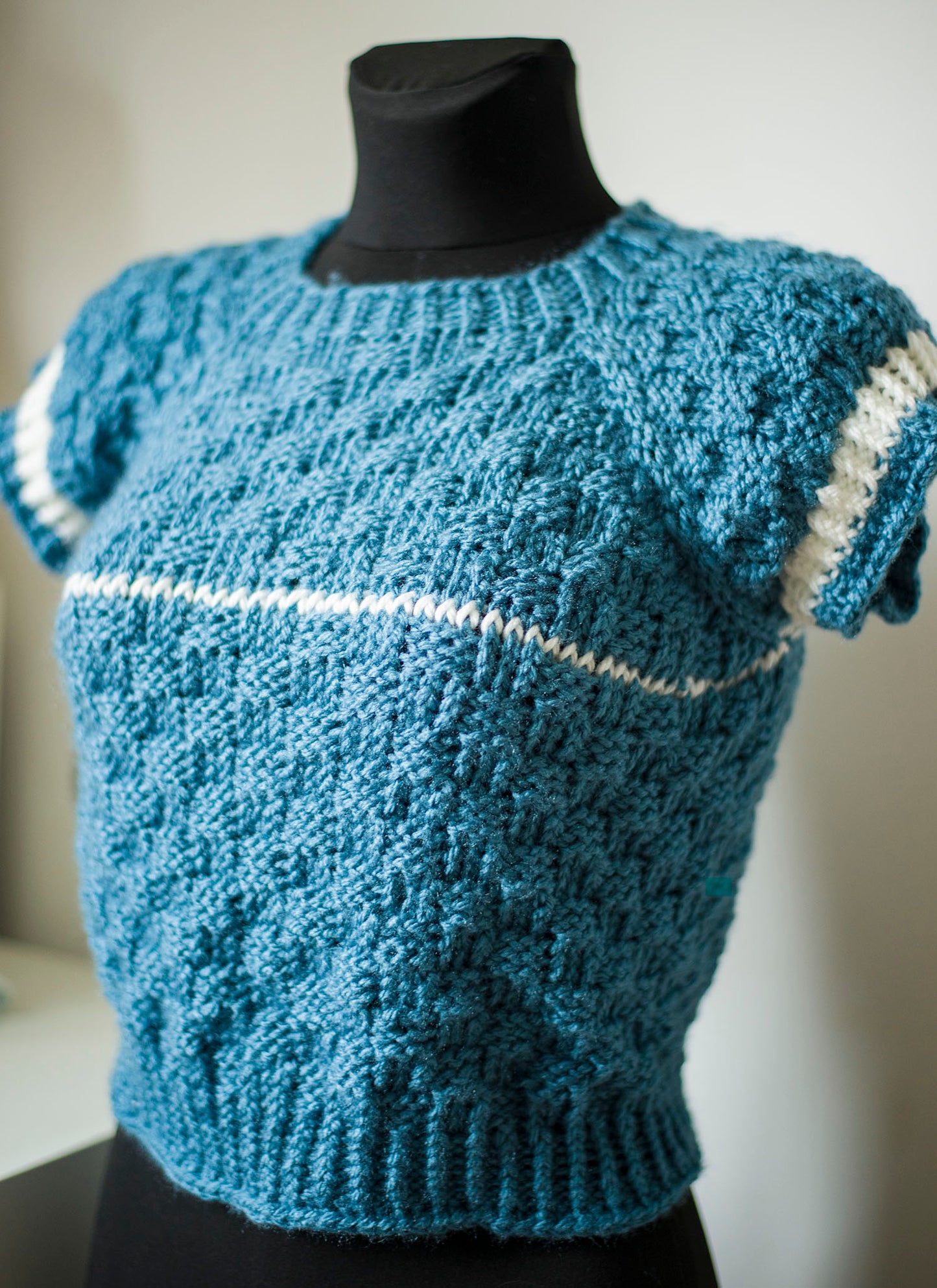 "Pacific" Short-sleeve sweater