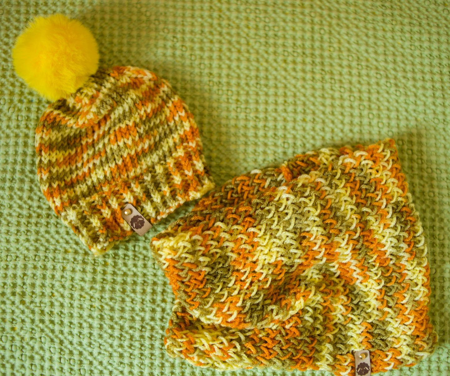 "Comissar" Kid set (beanie & neck warmer)