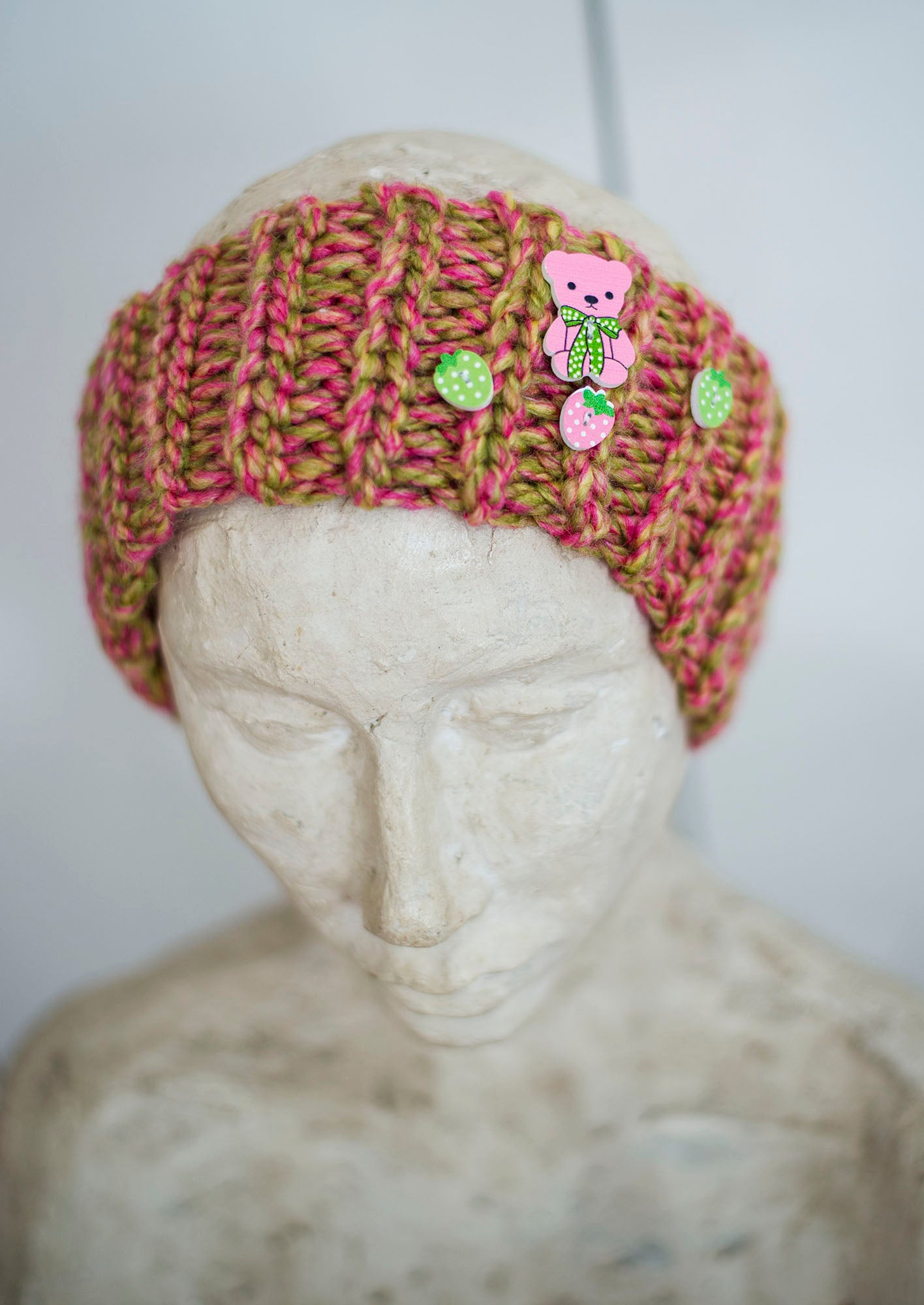 "Country In Spring" Pink Headband for girls