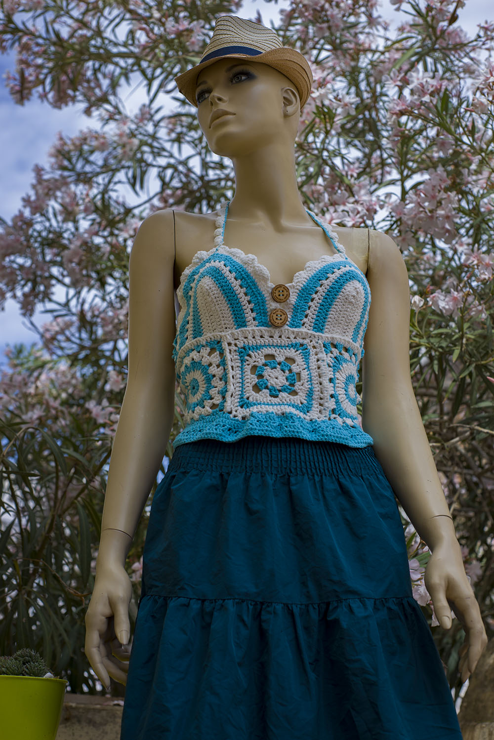 "Blue Vase" bralette