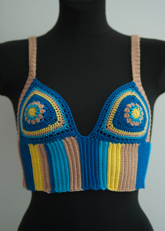 "Blue Monday" Bralette top