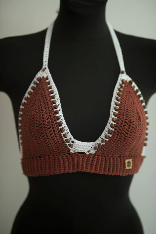 "Chocolate Chip" Bralette crop top