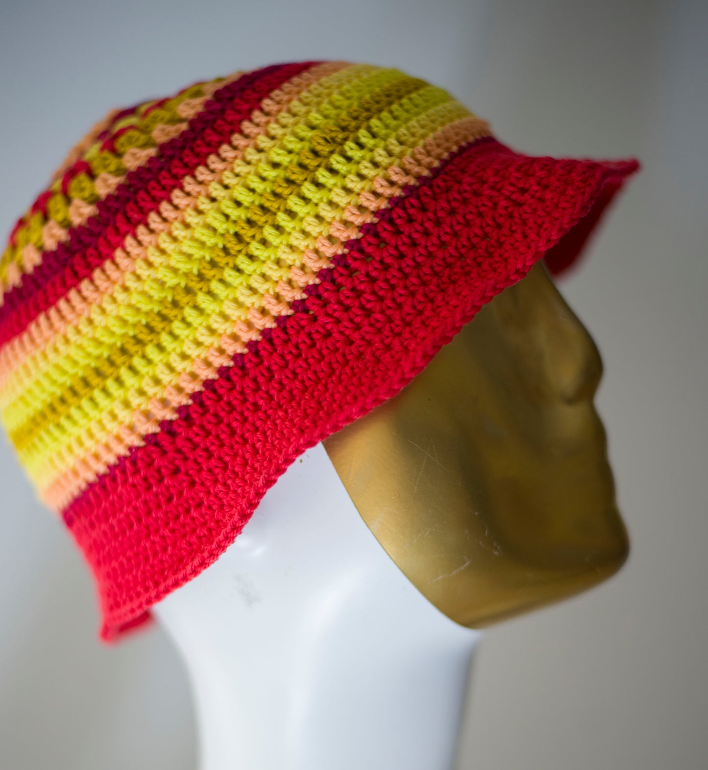 Crochet cotton hat