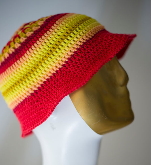 Crochet cotton hat
