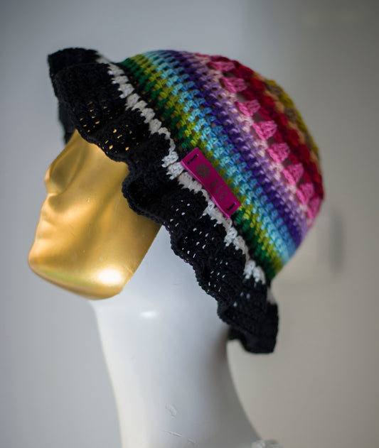 Crocheted cotton hat