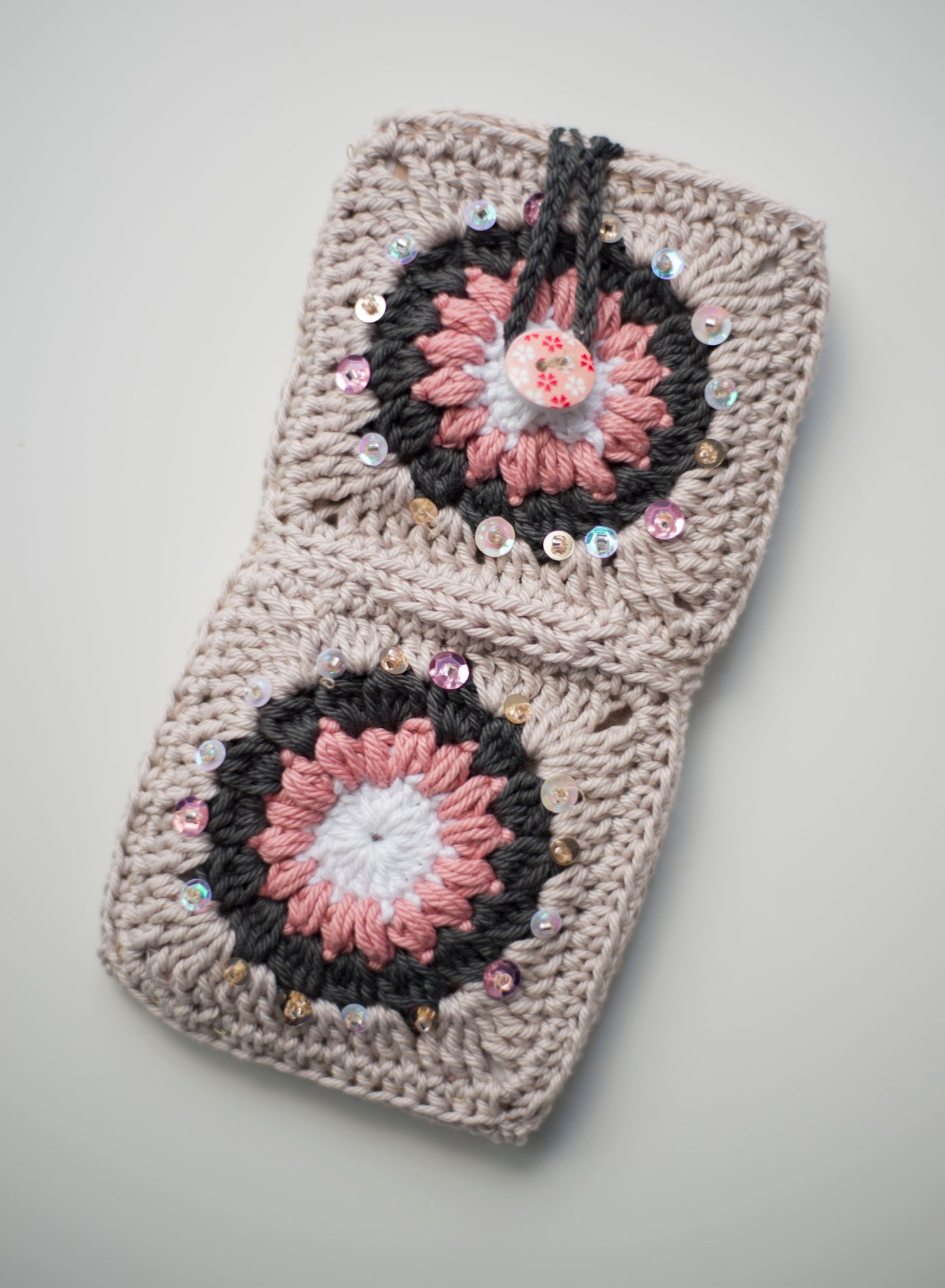 Crocheted eyewear case