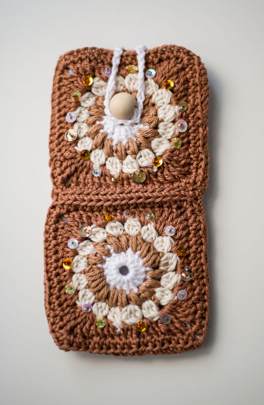 Crocheted eyewear case