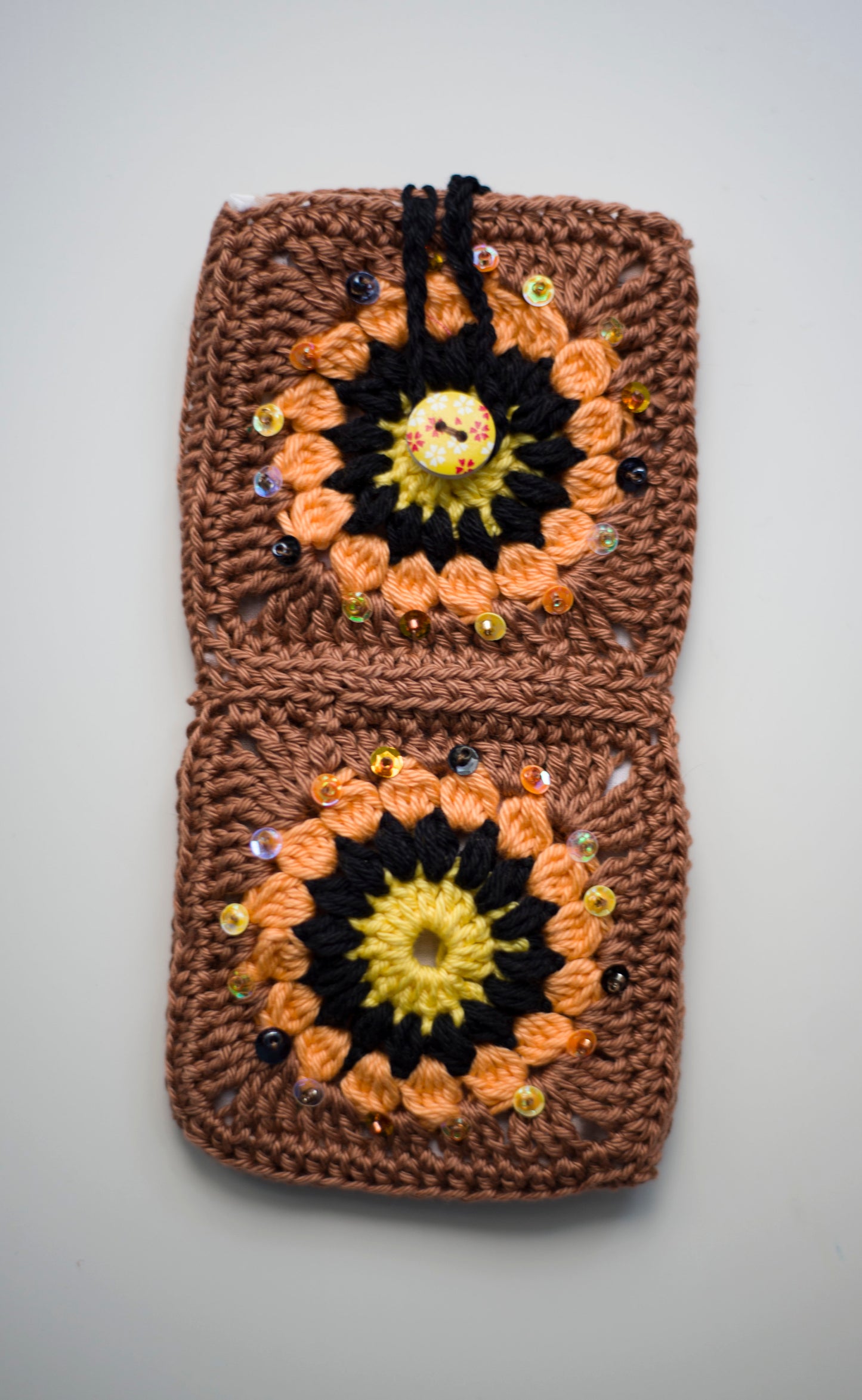 Crocheted eyewear case