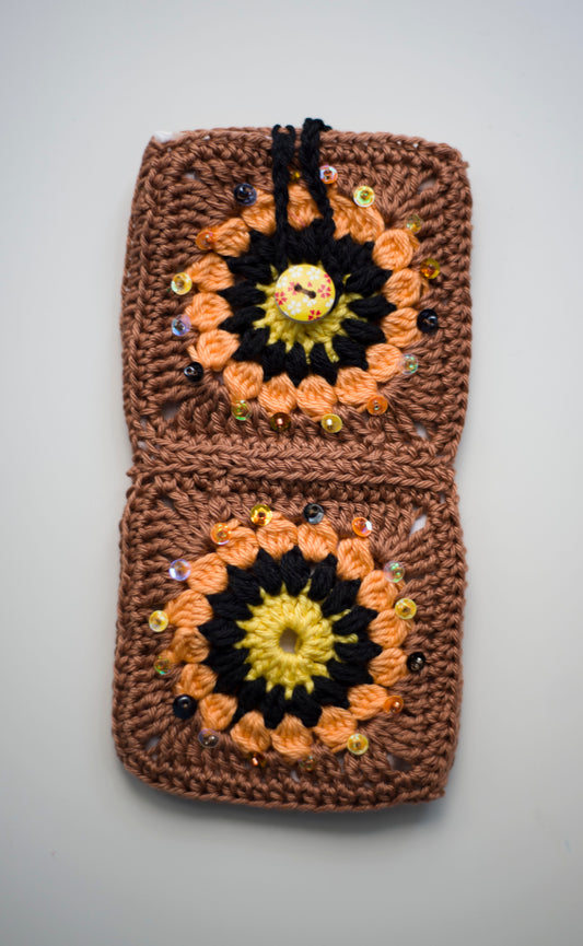 Crocheted eyewear case