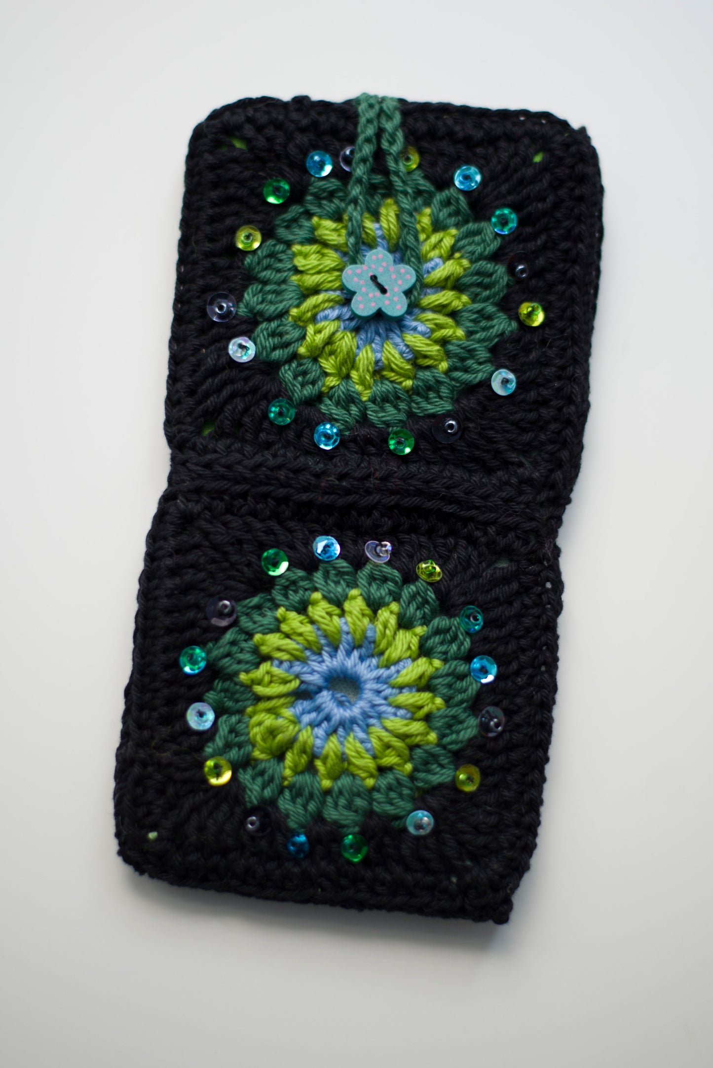 Crocheted eyewear case
