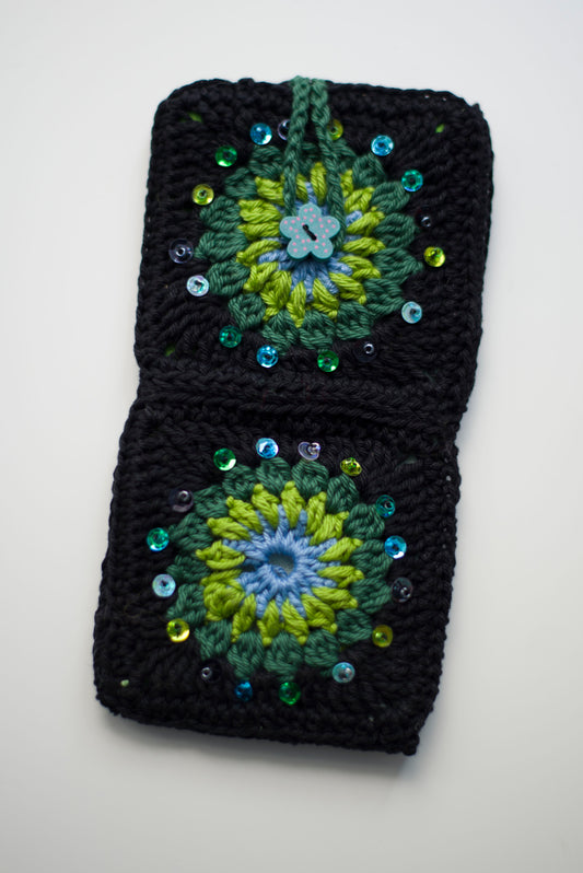 Crocheted eyewear case