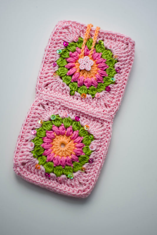 Crocheted eyewear case