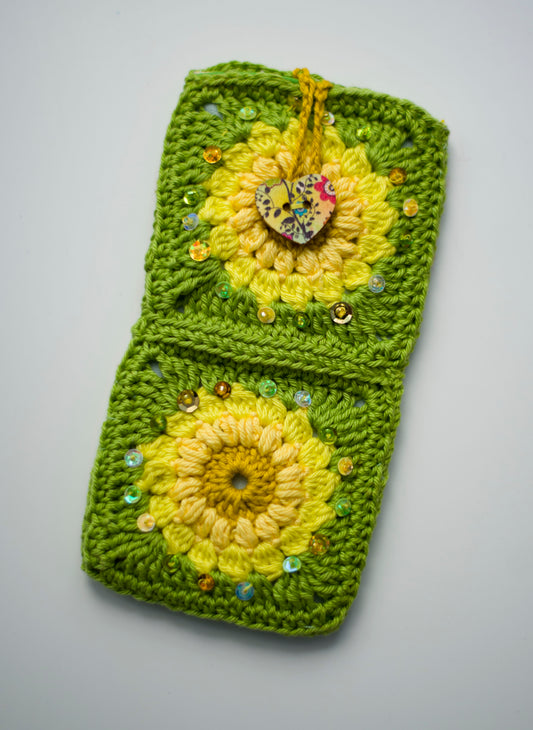 Crocheted eyewear case