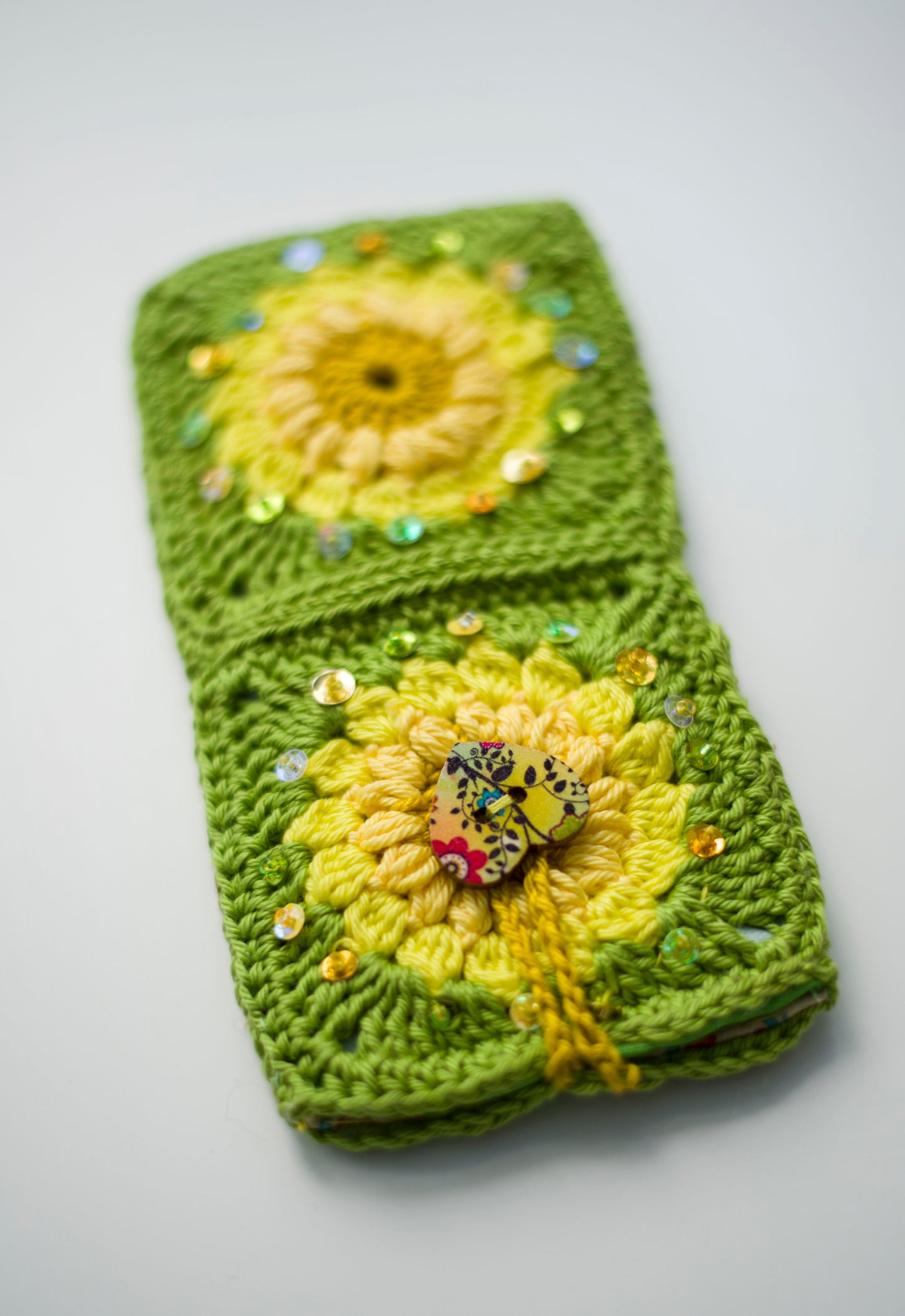 Crocheted eyewear case