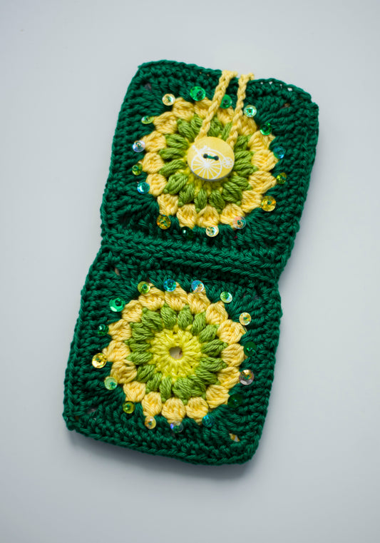 Crocheted eyewear case