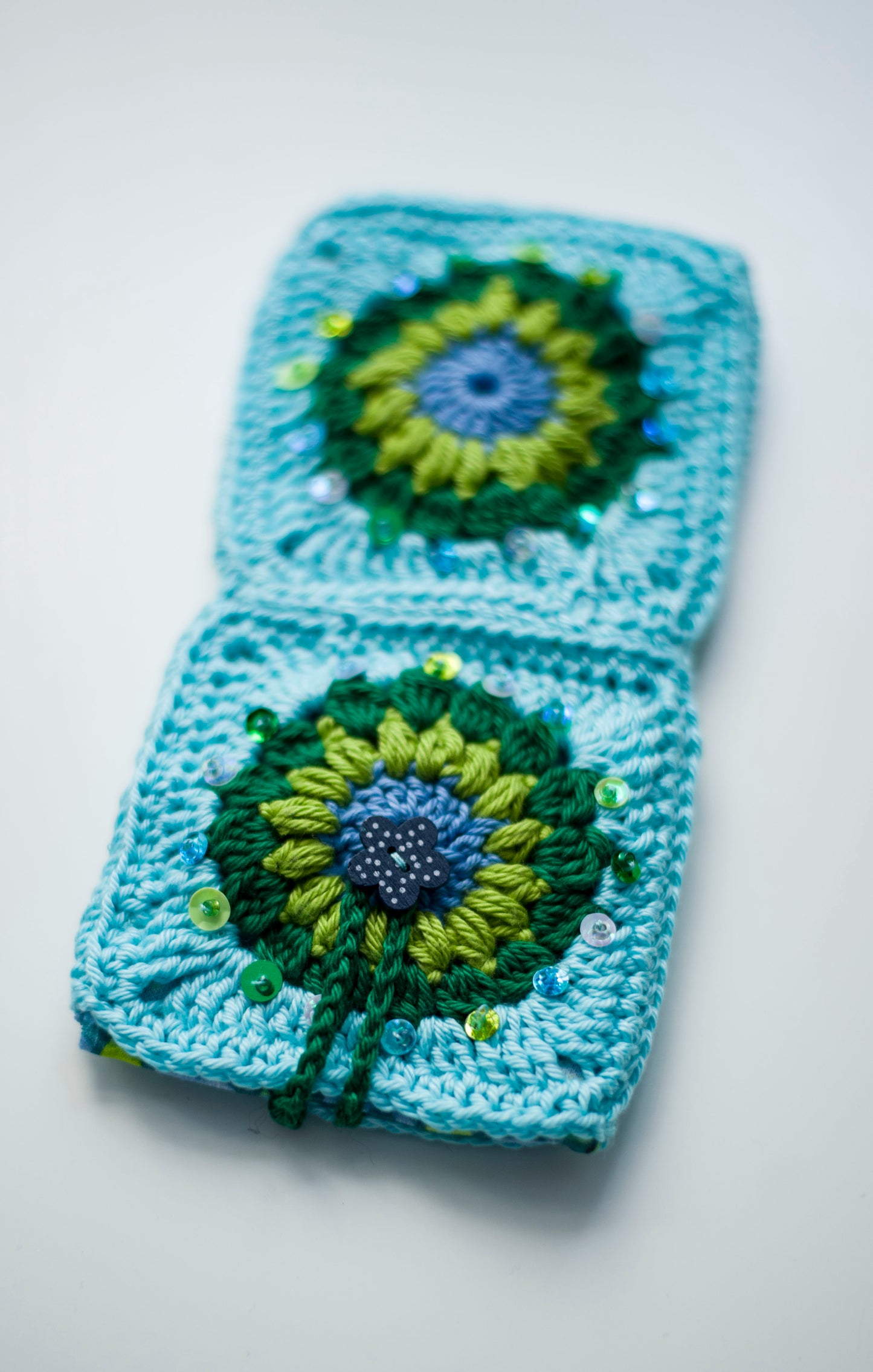 Crochet eyewear case