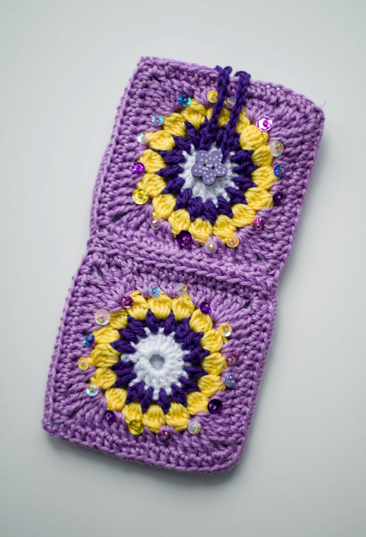Crocheted eyewear case