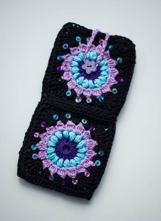 Crocheted eyewear case