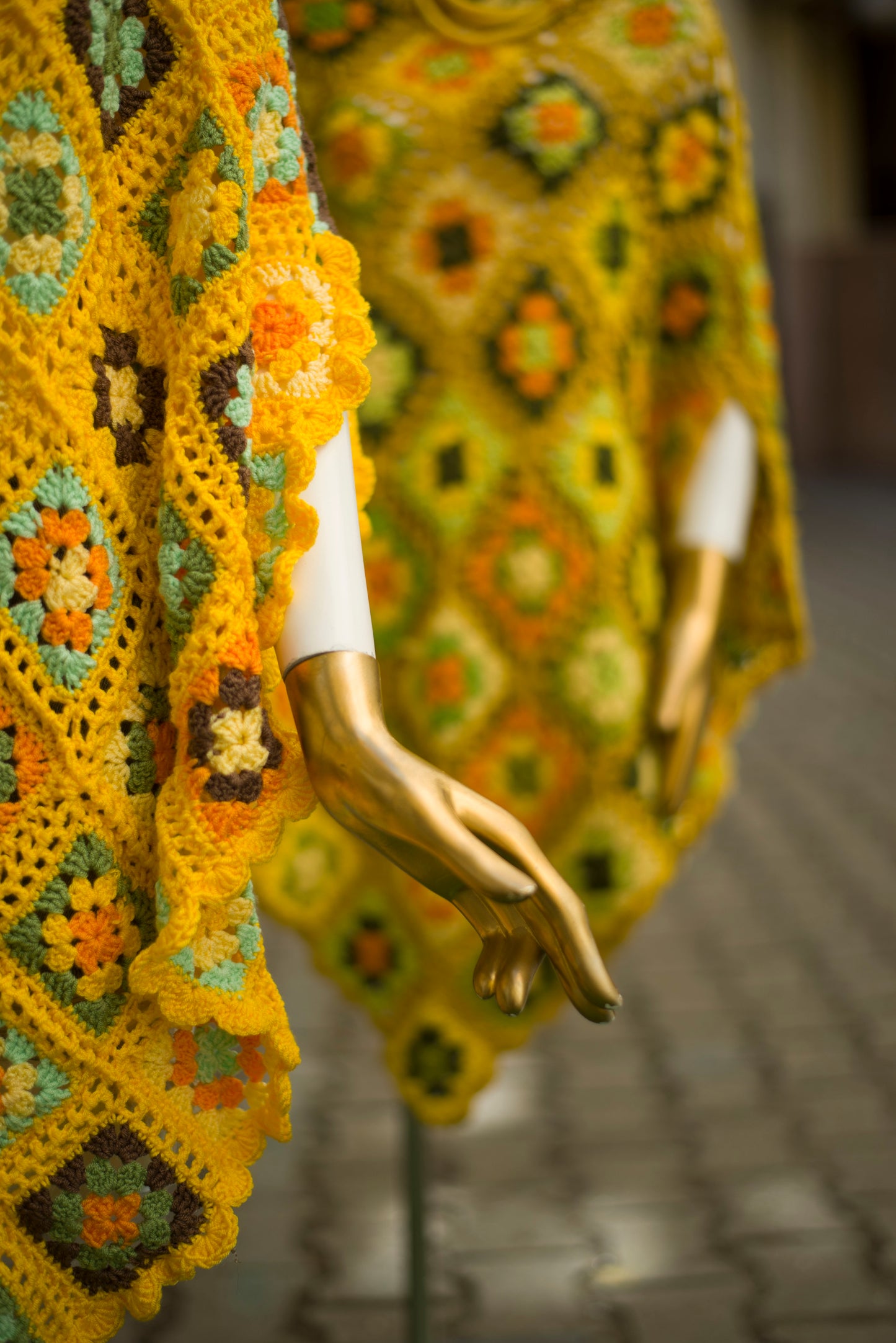 "Van Gogh Sunflower 2" Poncho Cardigan