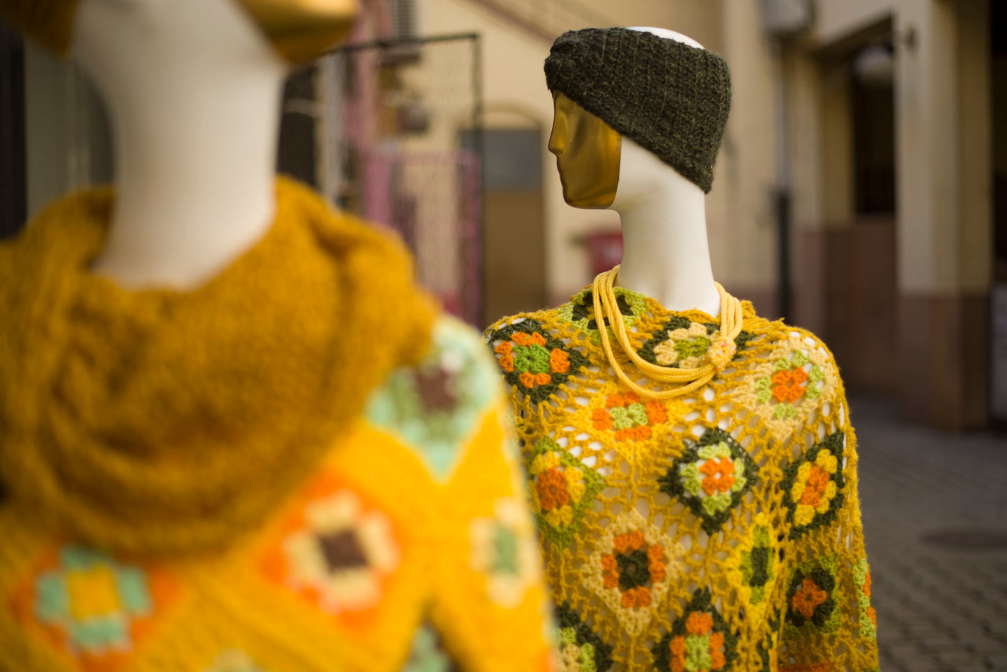 "Van Gogh Sunflower 2" Poncho Cardigan