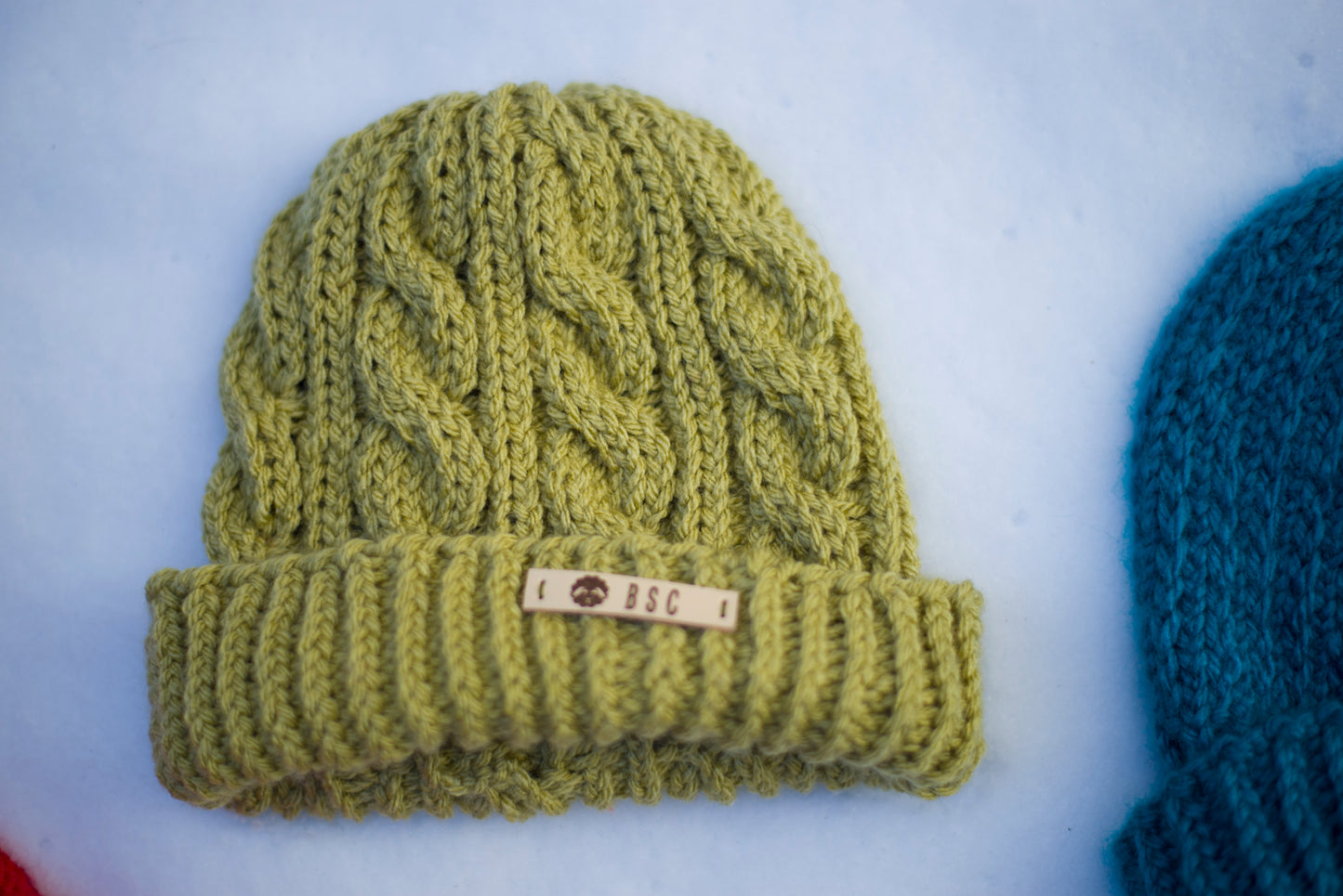 Cable knit beanie
