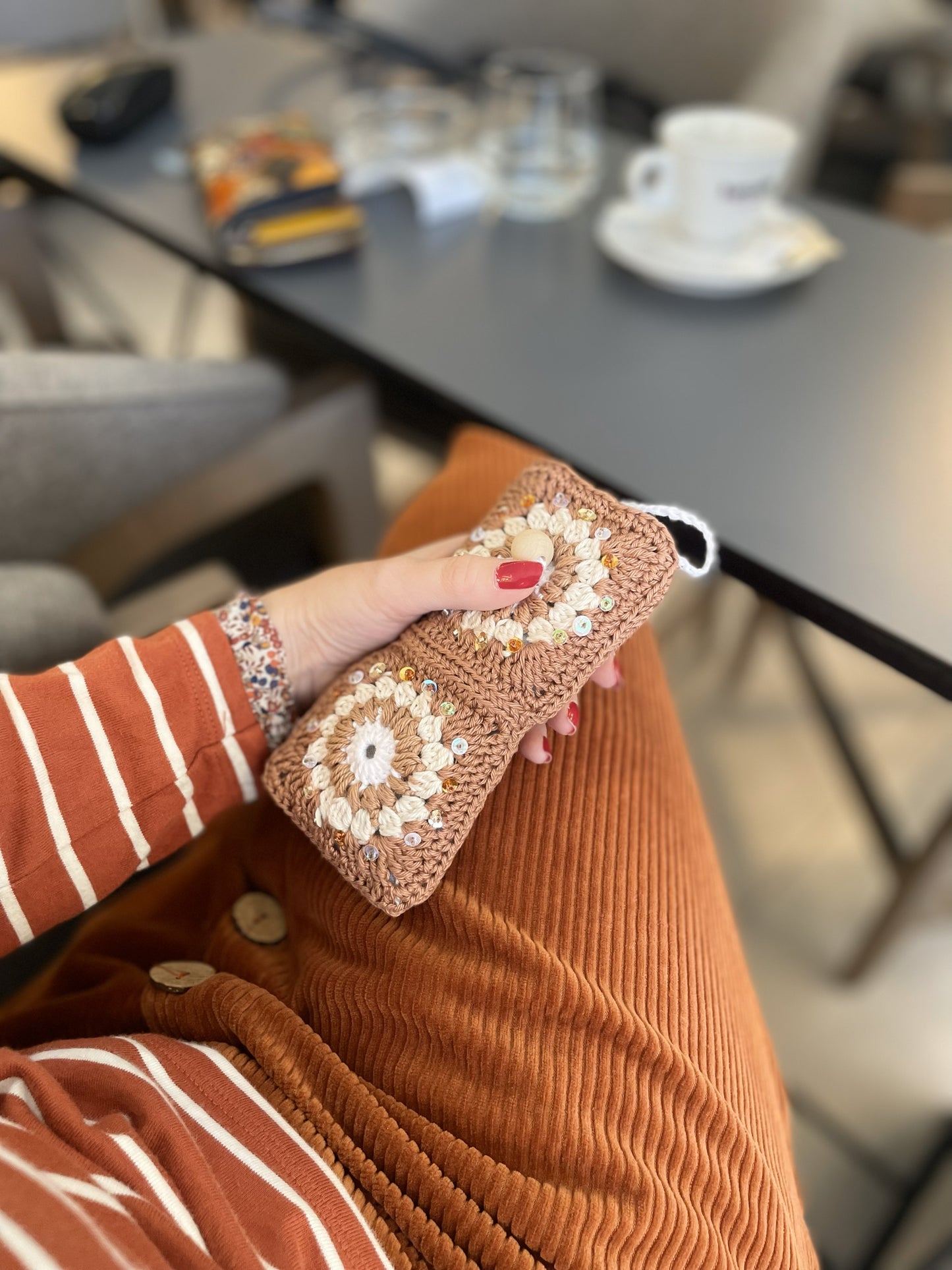 Crocheted eyewear case