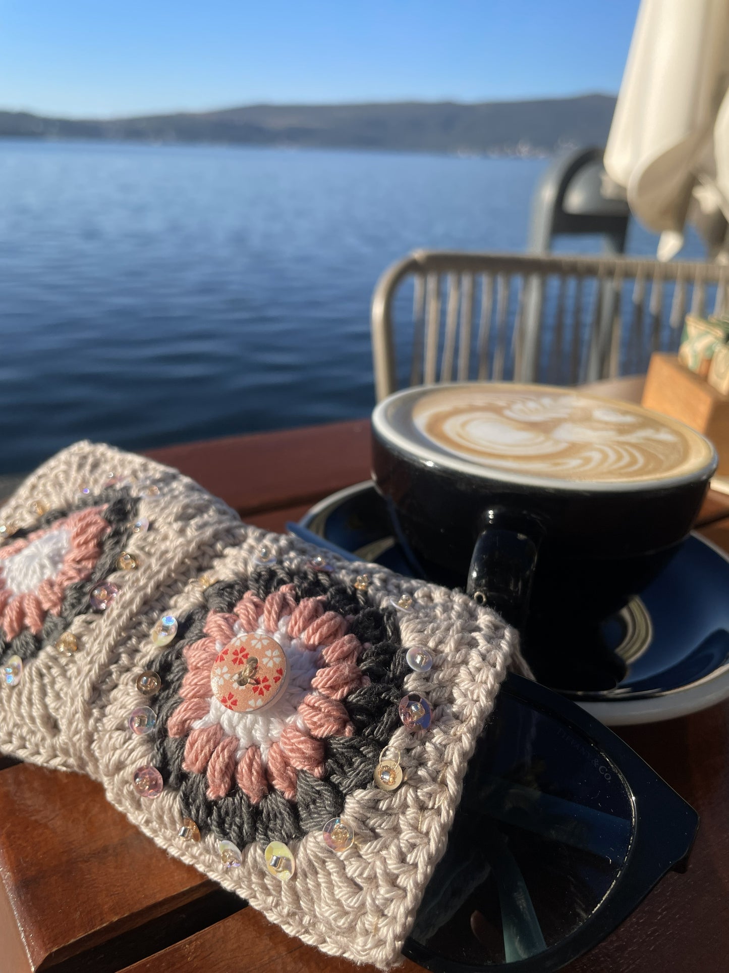 Crocheted eyewear case