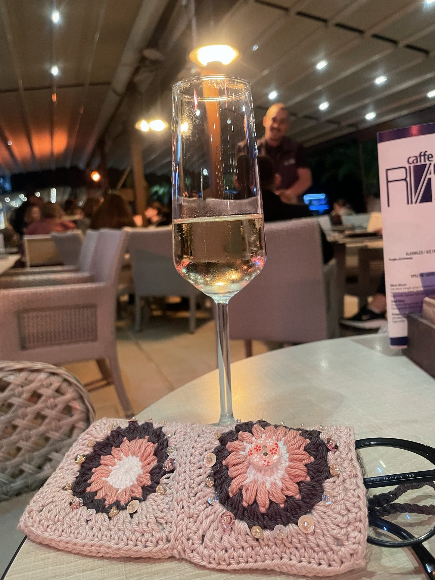 Crocheted eyewear case