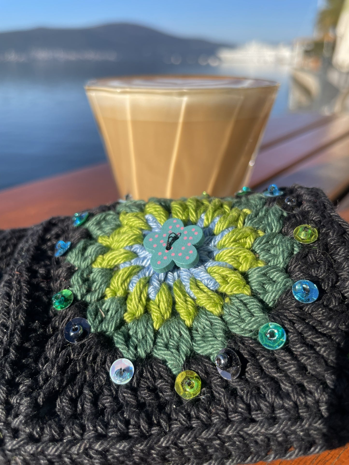 Crocheted eyewear case