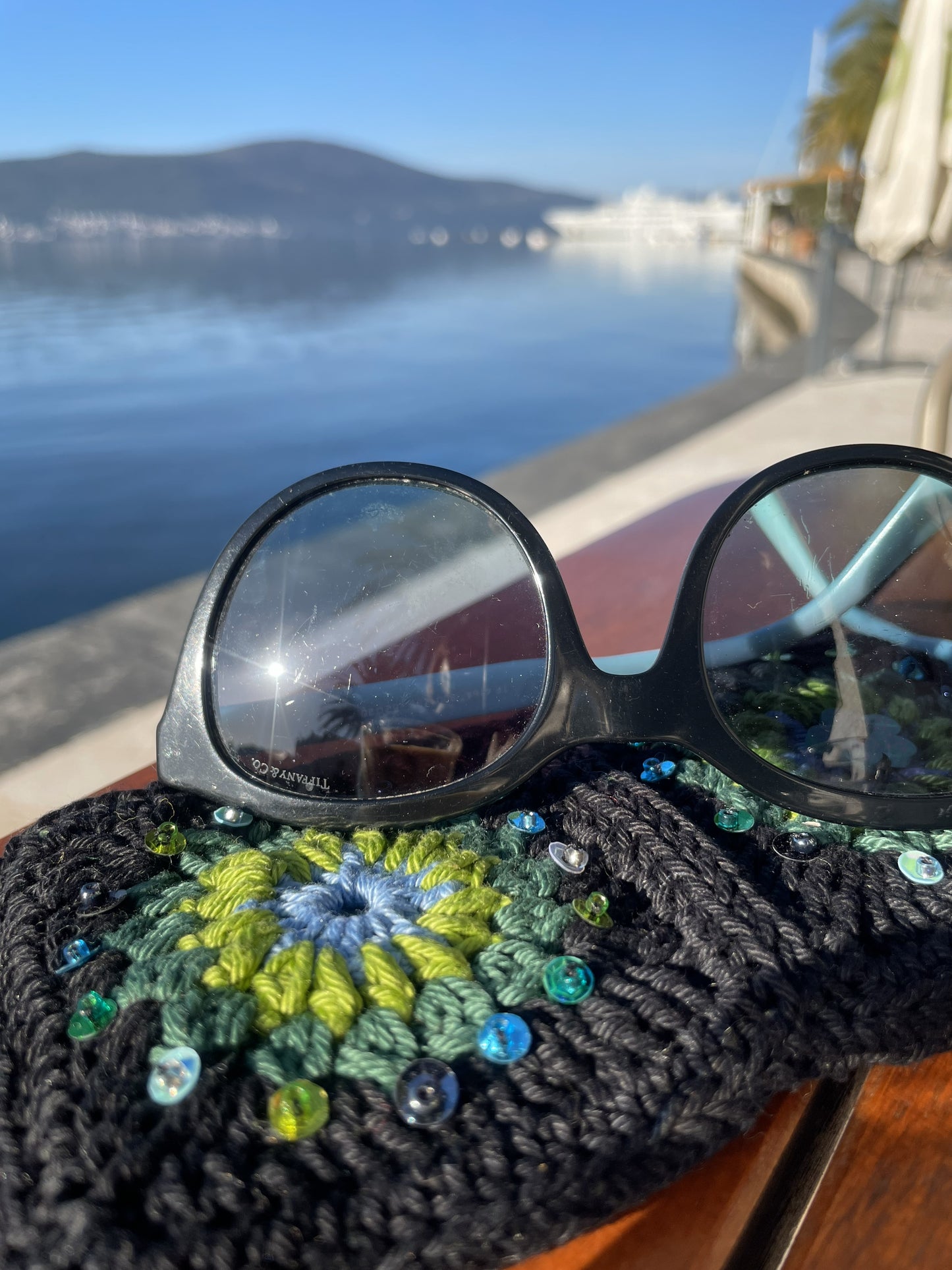 Crocheted eyewear case