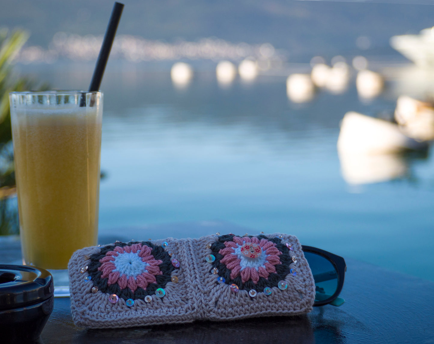 Crocheted eyewear case