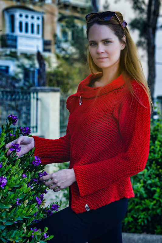 "Folk" cardigan