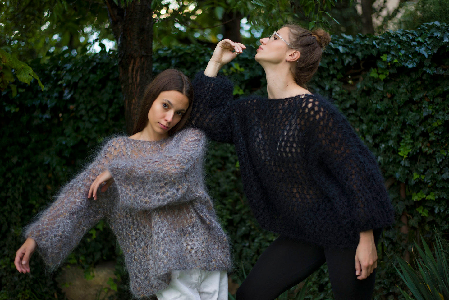 "Married to the Cloud" Black sweater